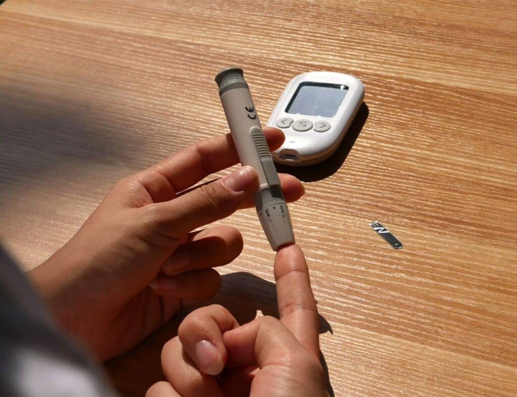 Photo Blood sugar monitor