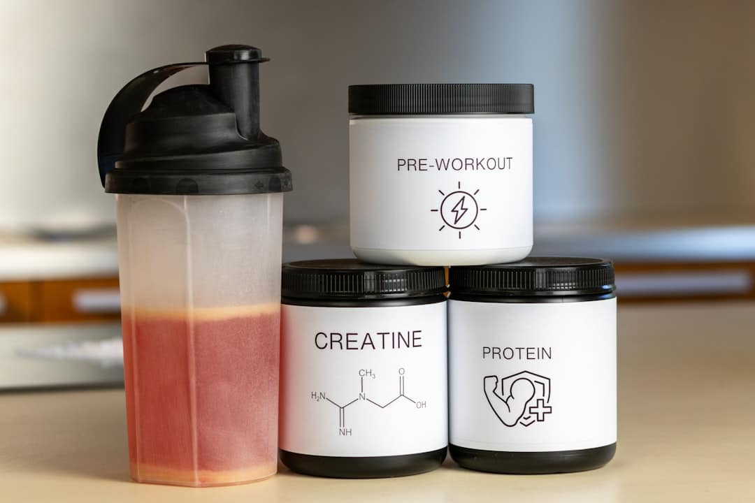 Photo Bottle of supplements