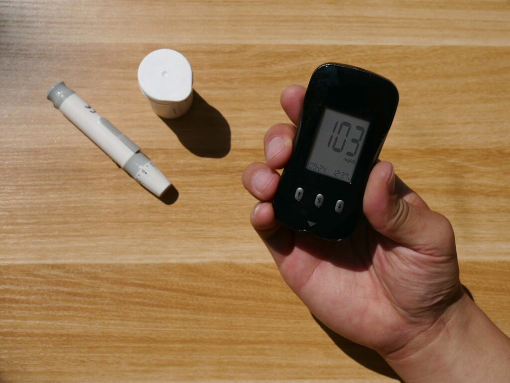 Photo Blood sugar monitor