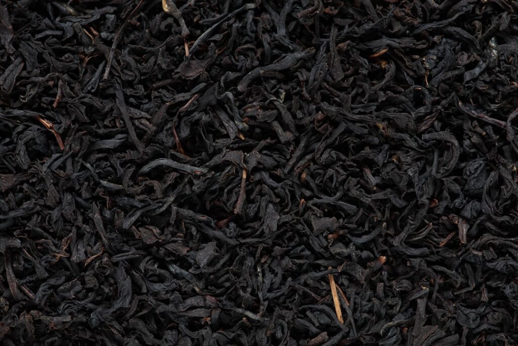 Photo Green tea leaves