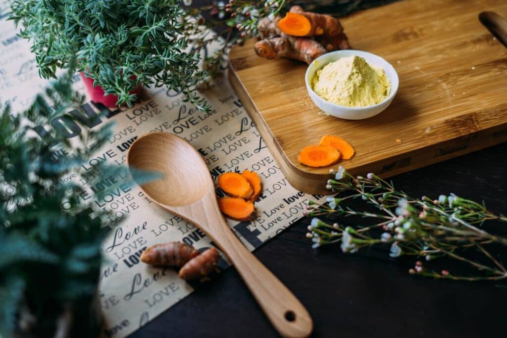 Photo Turmeric capsules