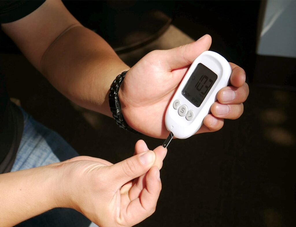 Photo Blood sugar monitor