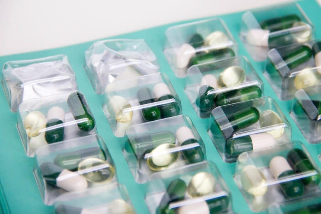 Photo Vitamin B2 capsules