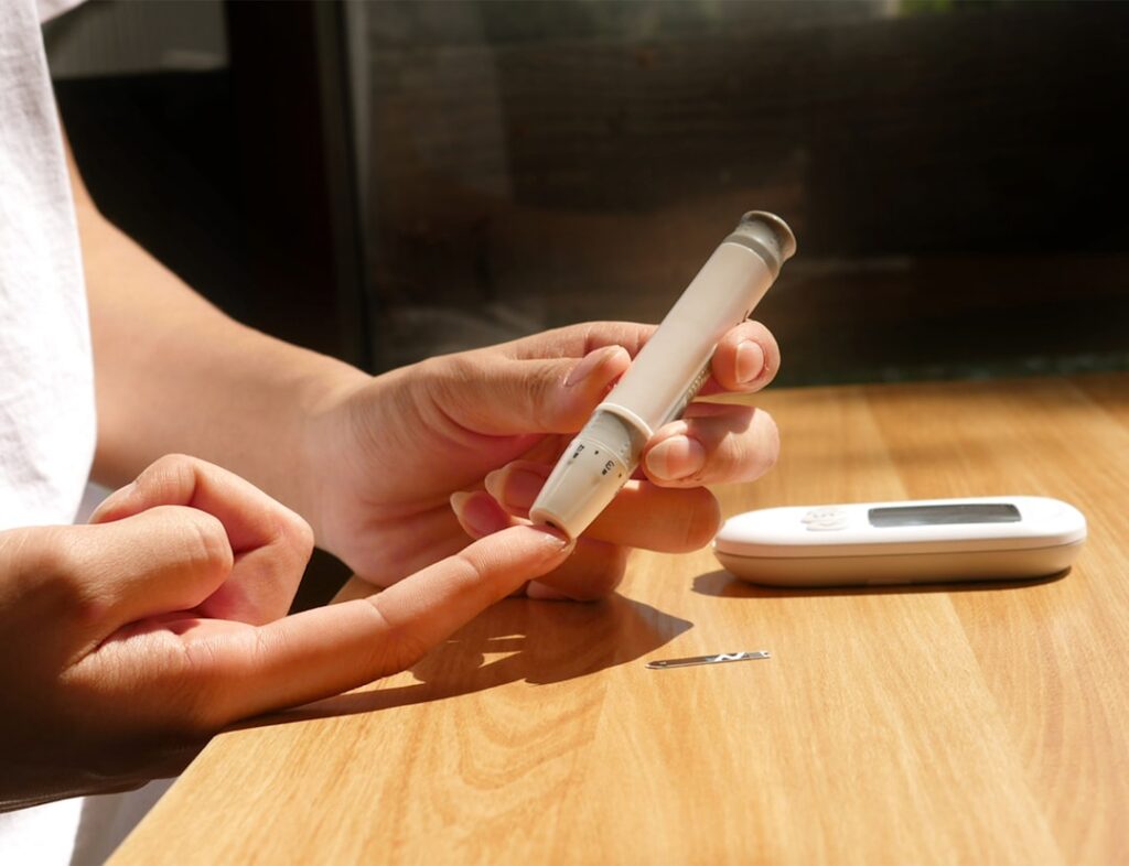 Photo Blood sugar monitor