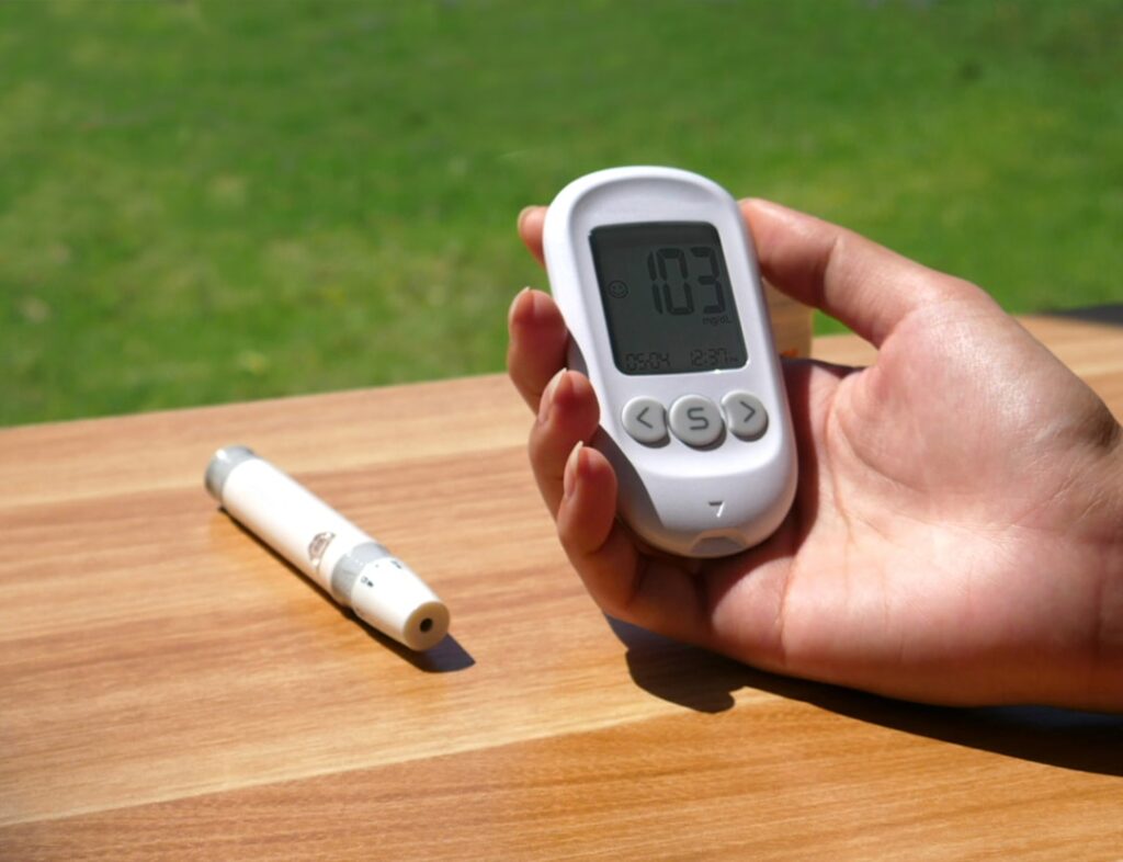 Photo Blood sugar monitor